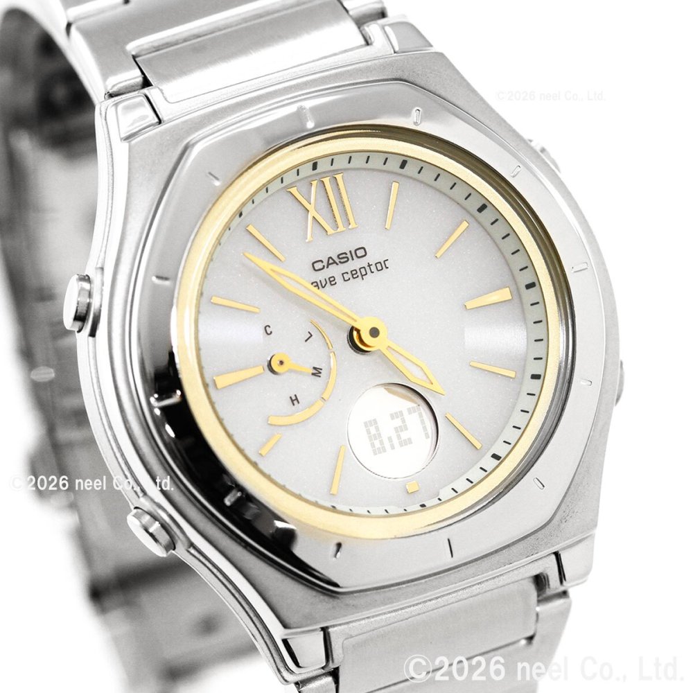 カシオ ウェーブセプター CASIO wave ceptor 電波 ソーラー 電波時計 腕時計 レディース アナデジ タフソーラー LWA-M160D-7A2JF