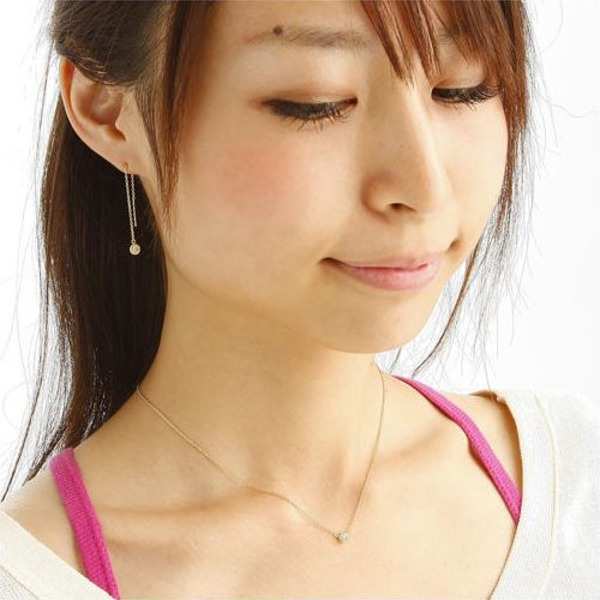 ネックレス レディース K18 18金 ピンクゴールド PG ダイヤ ダイヤモンド タルトシリーズ Amelie Monchouchou ジュエリー アクセサリー ペンダント 華奢 シンプル おしゃれ ギフト プレゼント