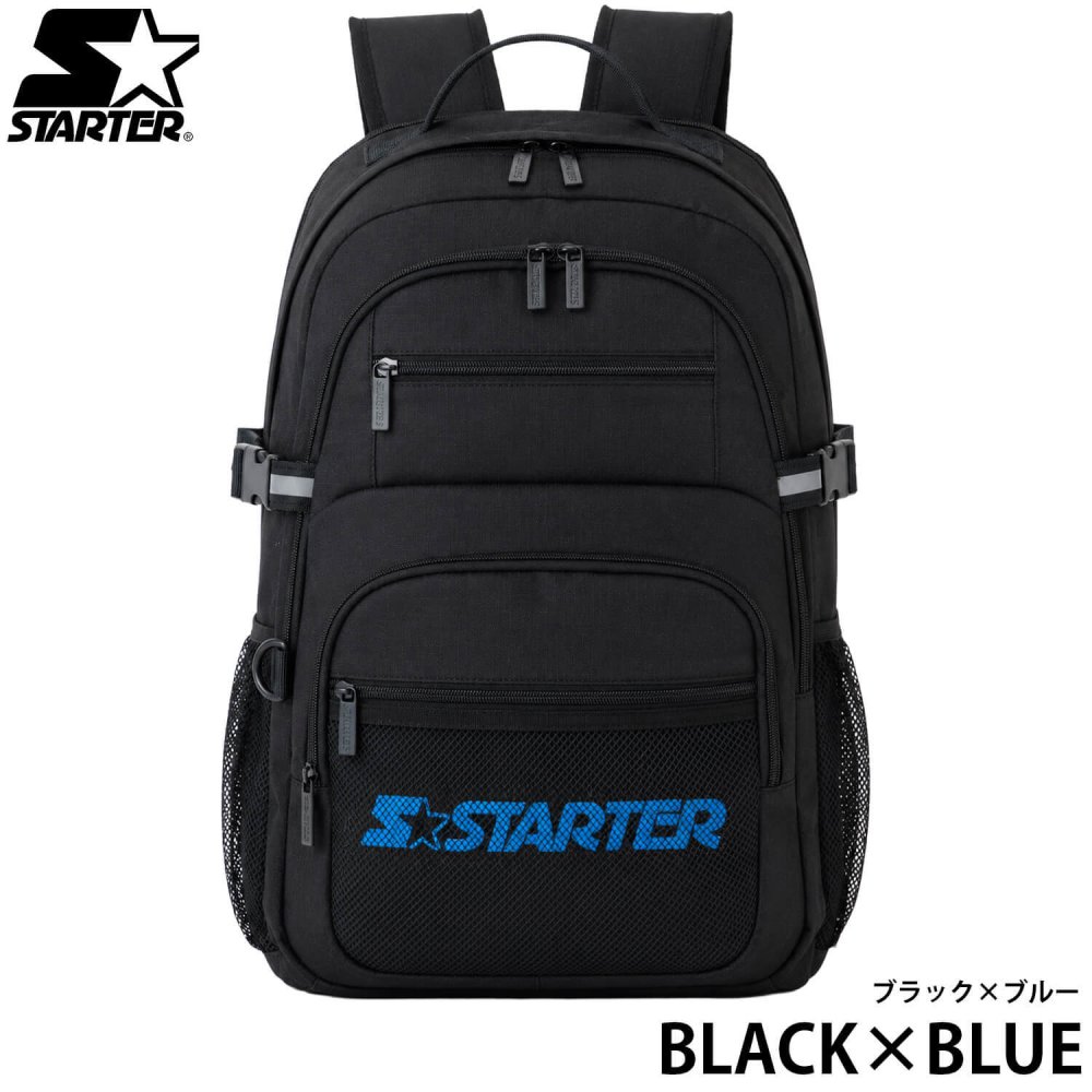 STARTER スターター リュック 大容量 25L 軽量 3層式 PC収納 a4 メンズ レディース 学生 高校生 通勤 通学 新生活 入学準備 ブランド ロゴ スクールリュック スポーツリュック アウトドア 旅行 黒 2026fw karlas