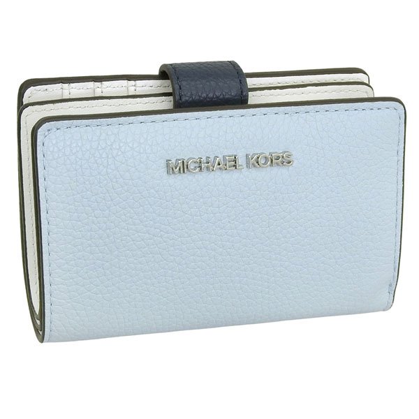マイケルコース MICHAEL KORS 二つ折り財布 折り畳み 折財布 コンパクト アウトレット 35F4STVF6T 394 ブルー