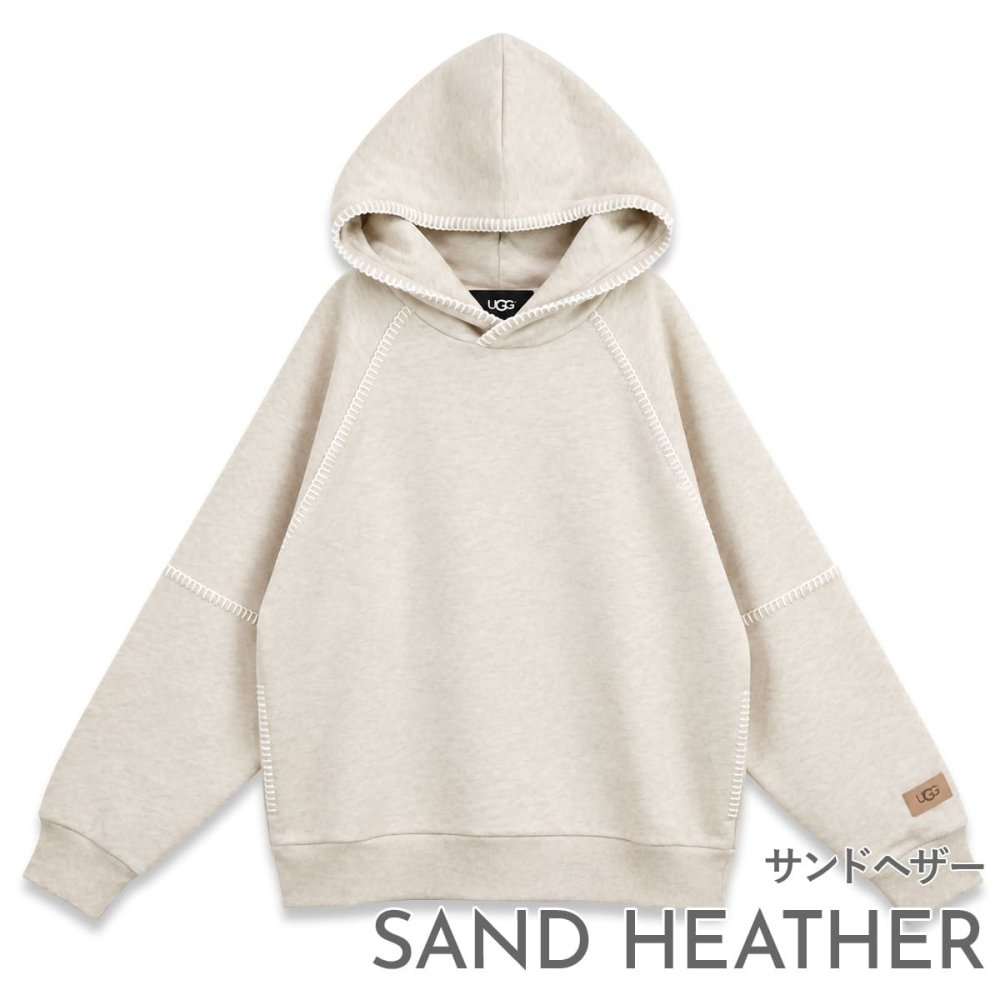 UGG アグ パーカー レディース 1158751 CLASSIC HOODIE クラシック フーディー スウェット プルオーバー 長袖 裏起毛 オーバーサイズ サイドポケット ブラック チェスナット グレーヘザー サンドヘザー XS S M