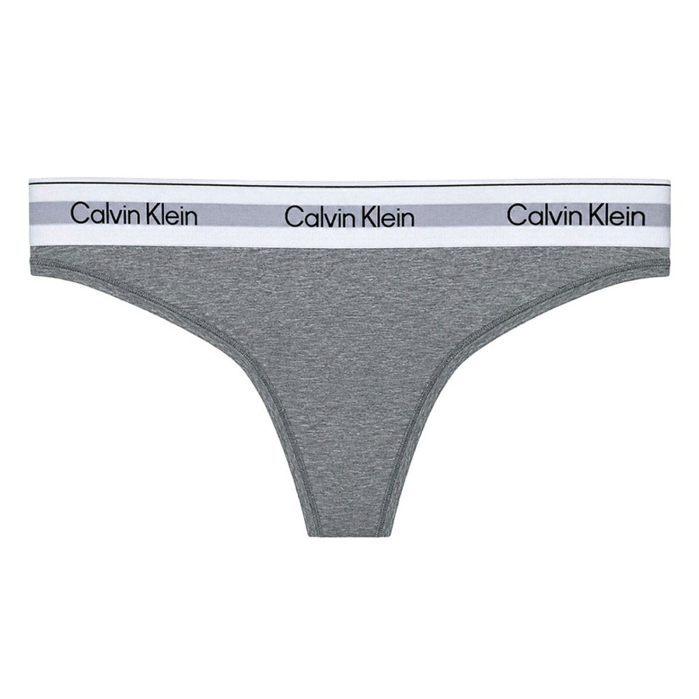 カルバンクライン Calvin Klein(CK) ブラ&ショーツ Tバック セット ロゴ 無地 ノンワイヤー アンダーウェア インナー 下着 QF8493+QF8518 レディース グレー