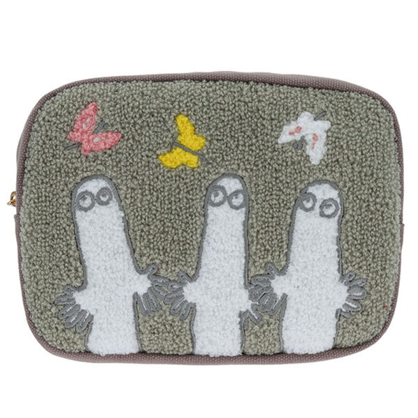  ムーミン サガラ刺繍ポーチ MU25SU リトルミイ ニョロニョロ 化粧ポーチ メイクポーチ ポーチ 小物入れ 刺繍 北欧 かわいい