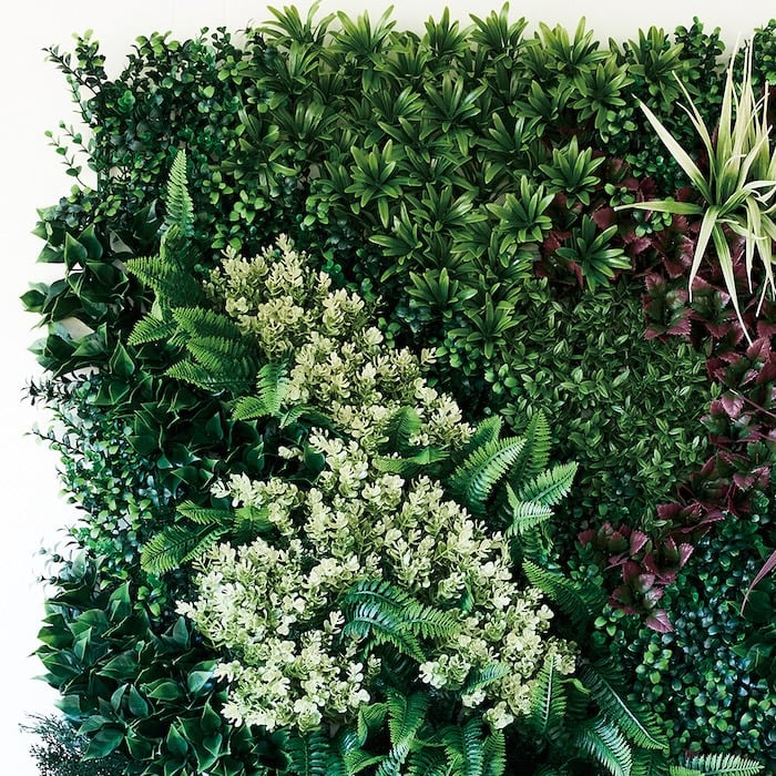 フェイクグリーン 壁掛け 造花 グリーンウォール BROWN 100 HA 幅100x高さ100cm 壁面緑化 屋外 対応 人工観葉植物 アーティフィシャルグリーン グリーンパネル 連結 3枚並べ おしゃれ リアル 屋外用 店舗 オフィス カフェ 壁面装飾