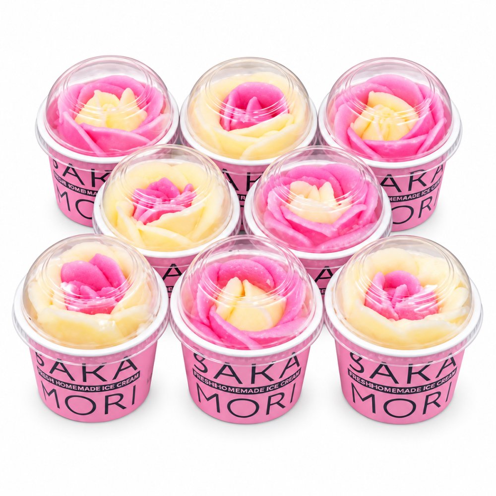 児玉冷菓のババヘラアイス バラ盛りカップ 8個セット アイス 秋田名物 氷菓 スイーツ カップアイス デザート かわいい おやつ 冷たいスイーツ