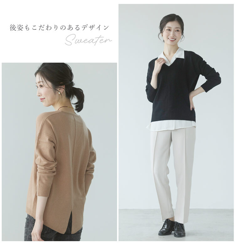 ニット アンサンブル レディース セーター カーディガン 2点セット Filomo ブランド ウール 100% 春 秋 母 女性 M/L モカ/ライトグレー/ブラック ギフト プレゼント 7F (02000246r)