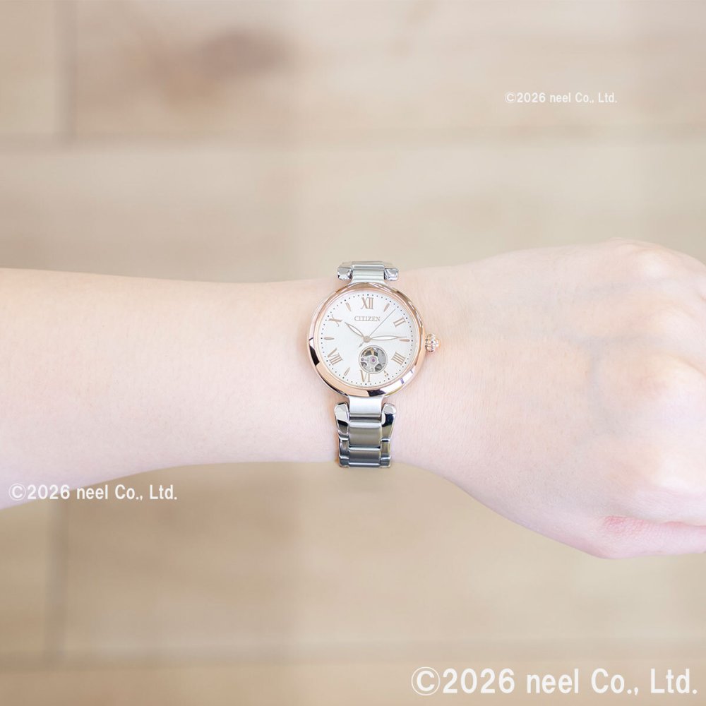 シチズンコレクション CITIZEN COLLECTION メカニカル 自動巻き 機械式 オープンハート 腕時計 レディース PR1054-59A【2026 新作】