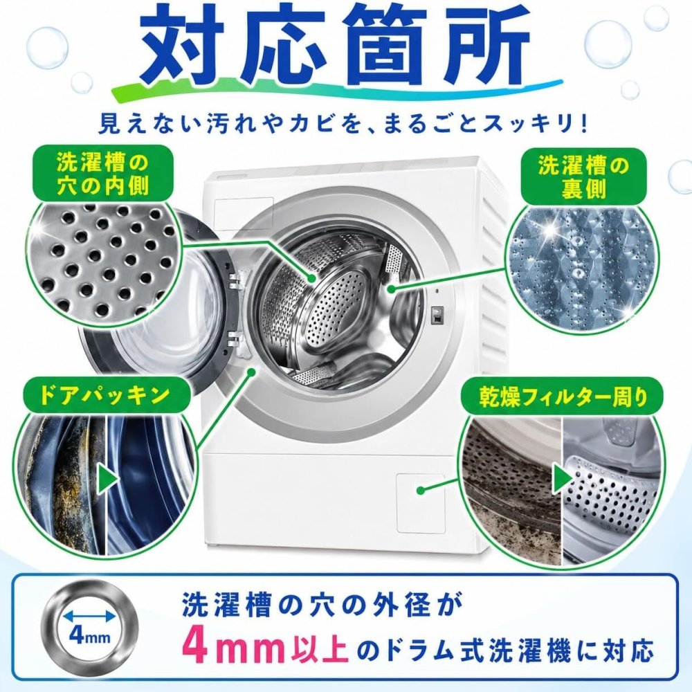 らくらくドラム式洗濯槽まるごと泡スプレー 220ml ドラム式洗濯機用 日本製