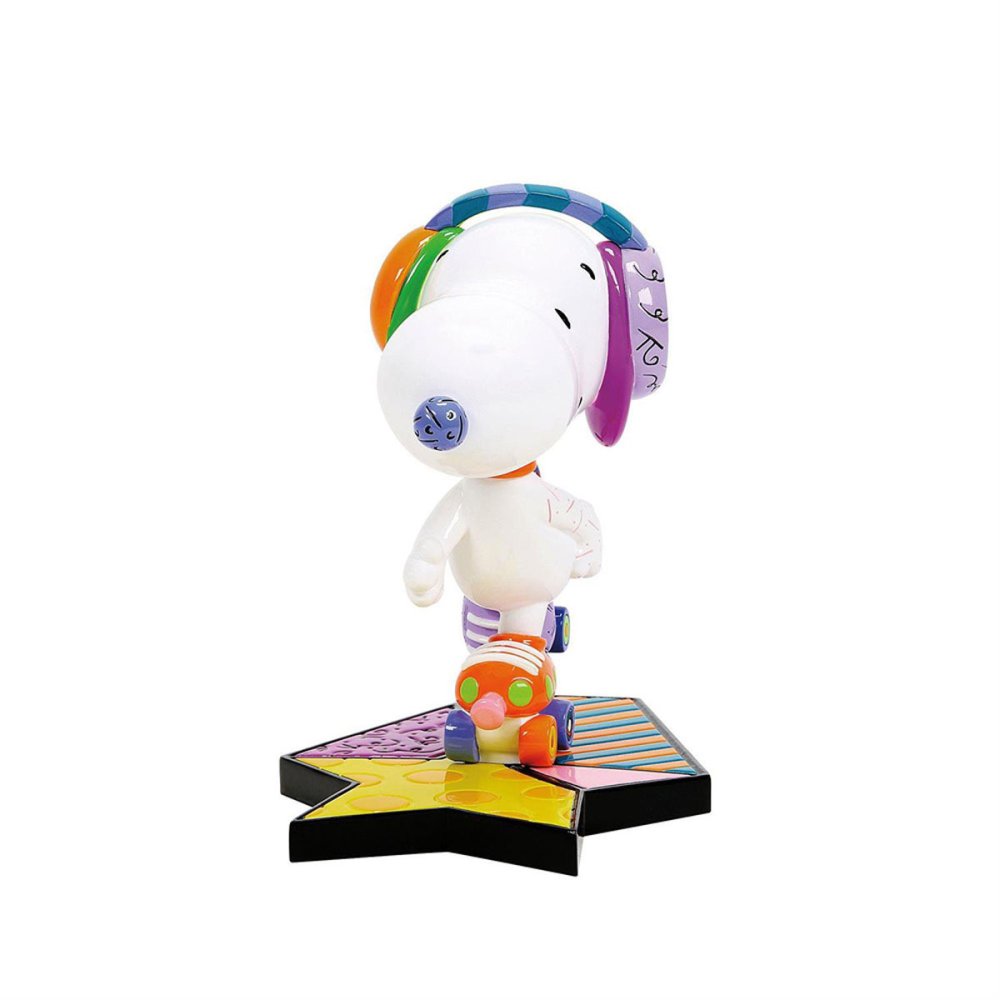 ロメロ ブリット Romero Britto ピーナッツ ブリット Peanuts Britto スヌーピー ローラースケート 置物 フィギュア 人形 6019026 インテリア