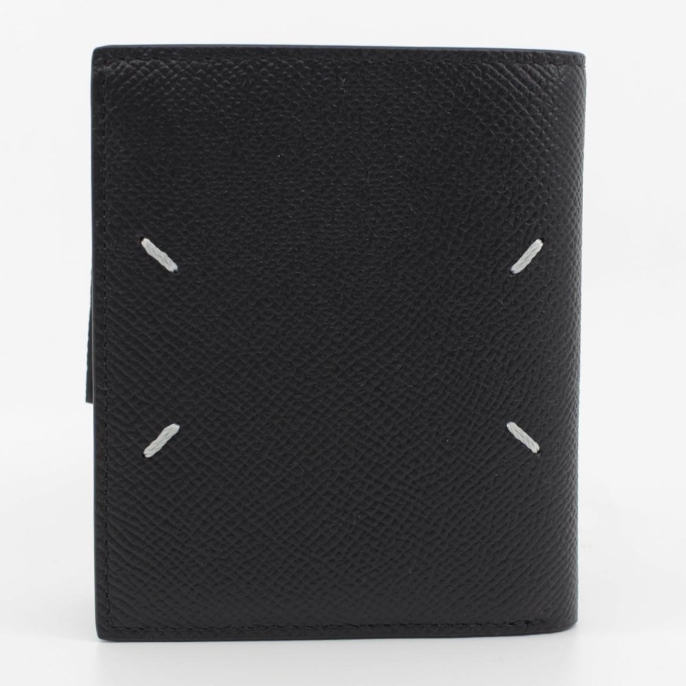 メゾン マルジェラ　Maison Margiela　二つ折り財布　SA1UI0020 P4745 T8103　ブラック　グレインレザー　コンパクト財布　ミニウォレット