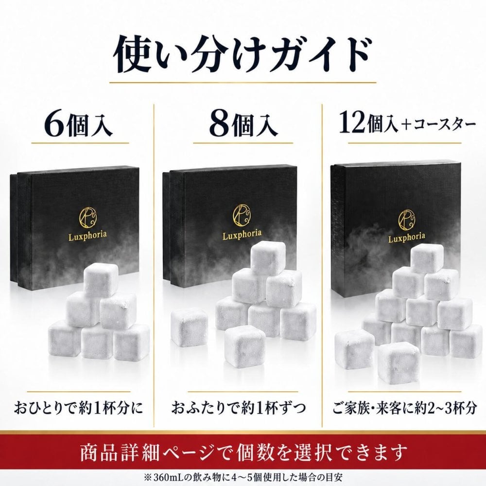 【冬の氷ギフト】ビアキューブ 12個入 永久に溶けない氷 グランプリ獲得 ステンレス アイスキューブ コースター付き | その他酒器・バー・ワイングッズ