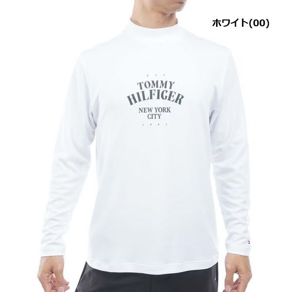 トミーヒルフィガー ゴルフ メンズ ワッフル 長袖モックシャツ TOMMY HILFIGER THMA655 2026年秋冬モデル お誕生日祝い お祝い 記念品 お父さん 父の日 彼氏 男性 30代 40代 50代 60代  還暦祝い 敬老の日 人気プレゼント プレゼント