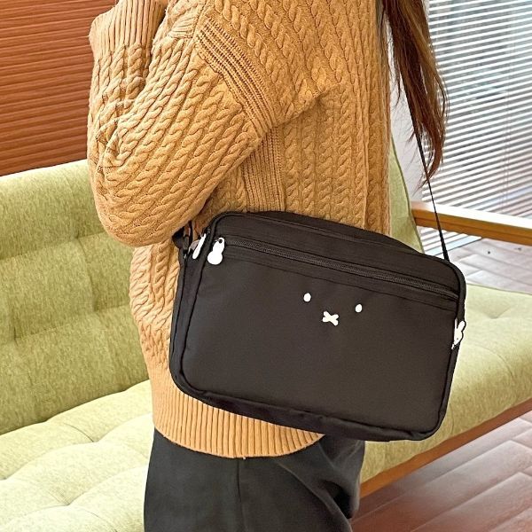 ミッフィー miffy ミニショルダーバッグ フェイス アイボリー ポシェット