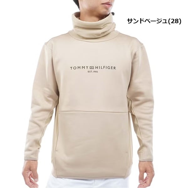 トミーヒルフィガー ゴルフ メンズ ネックウォーマー付 スウェット TOMMY HILFIGER THMA678 2026年秋冬モデル お誕生日祝い お祝い 記念品 お父さん 父の日 彼氏 男性 30代 40代 50代 60代  還暦祝い 敬老の日 人気プレゼント プレゼント