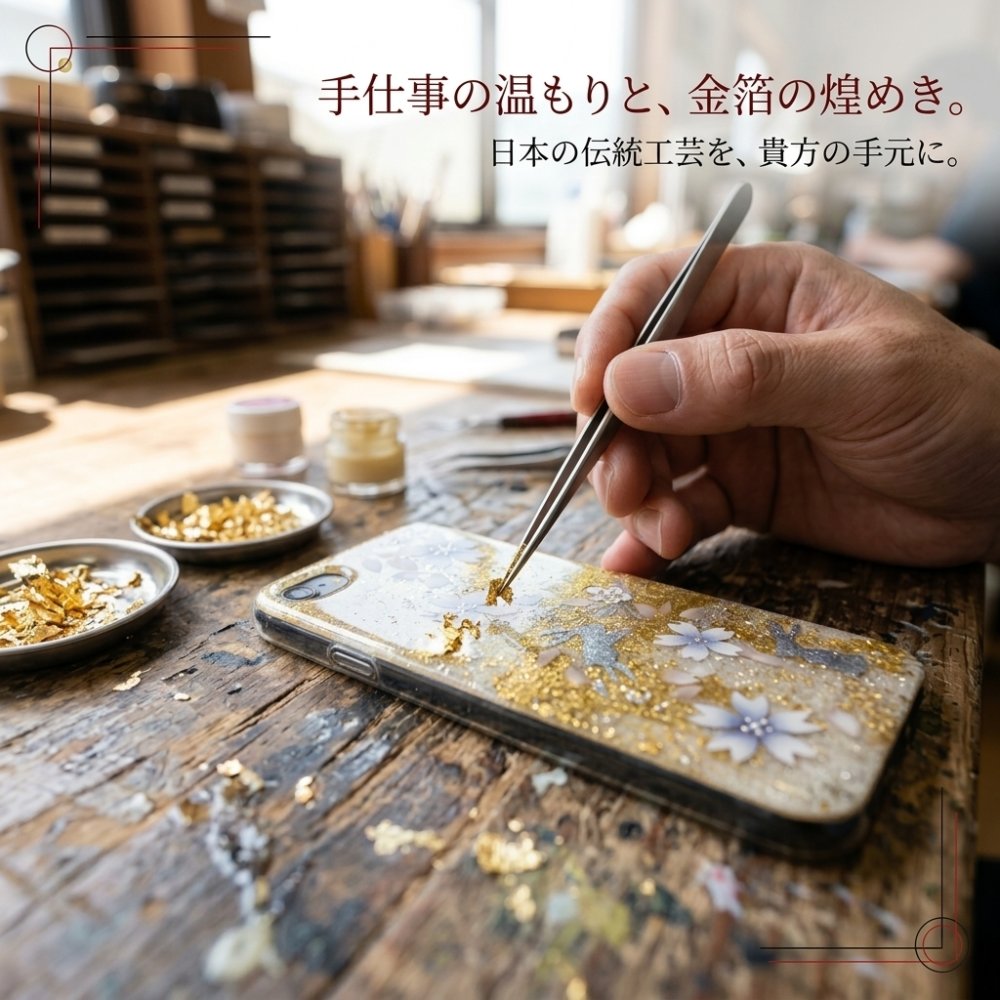 【全機種対応】スマホケース『美』名入れ 送料無料 和柄 和風 桜 職人 伝統工芸 ハンドメイド ハードケース 手帳型 iPhone 17 Xperia AQUOS Android 各機種対応