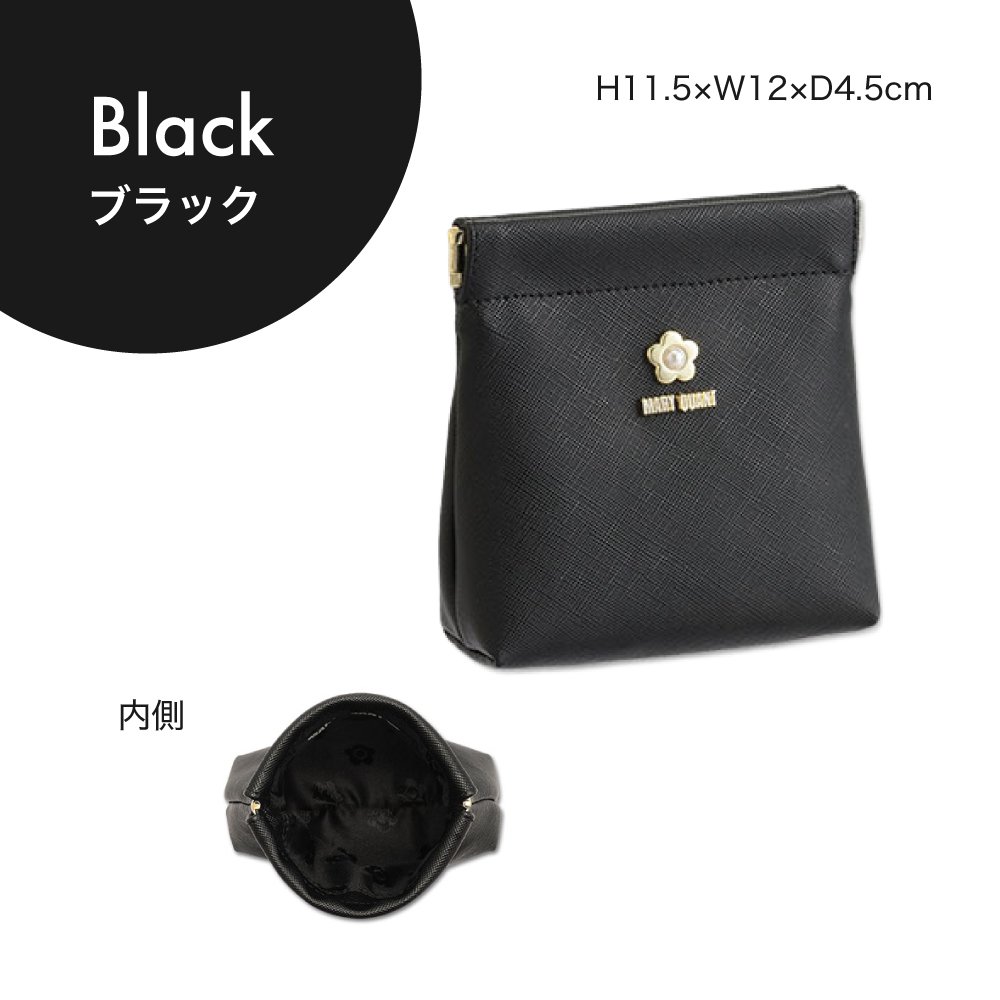 【公式】MARY QUANT マリークヮント サフィアーノ パールバネクチポーチ & ステーションパール ネックレス ゴールド & ステーションパール ブレスレット ゴールド セット