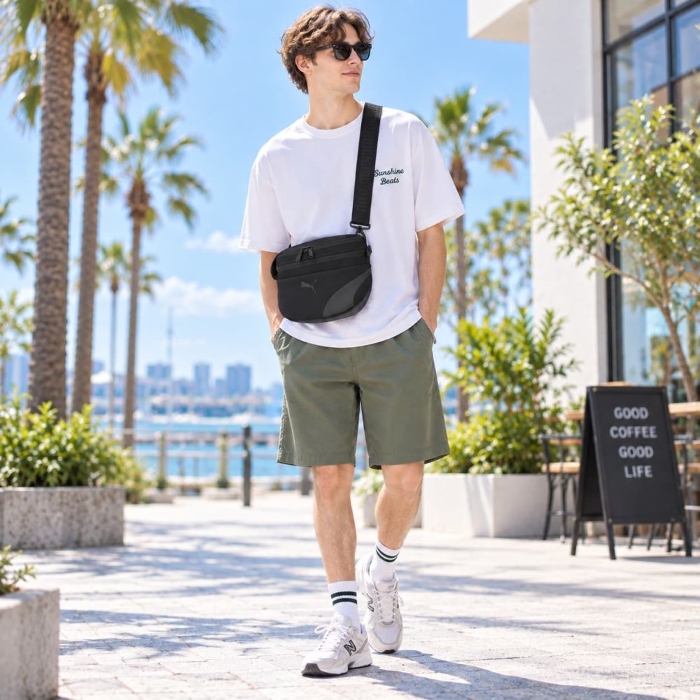 PUMA インサイド ショルダーバッグ ショルダー 斜め掛け かばん カバン 鞄 バッグ バック 普段使い 使いやすい メンズ ギフト プレゼント ブラック j20465