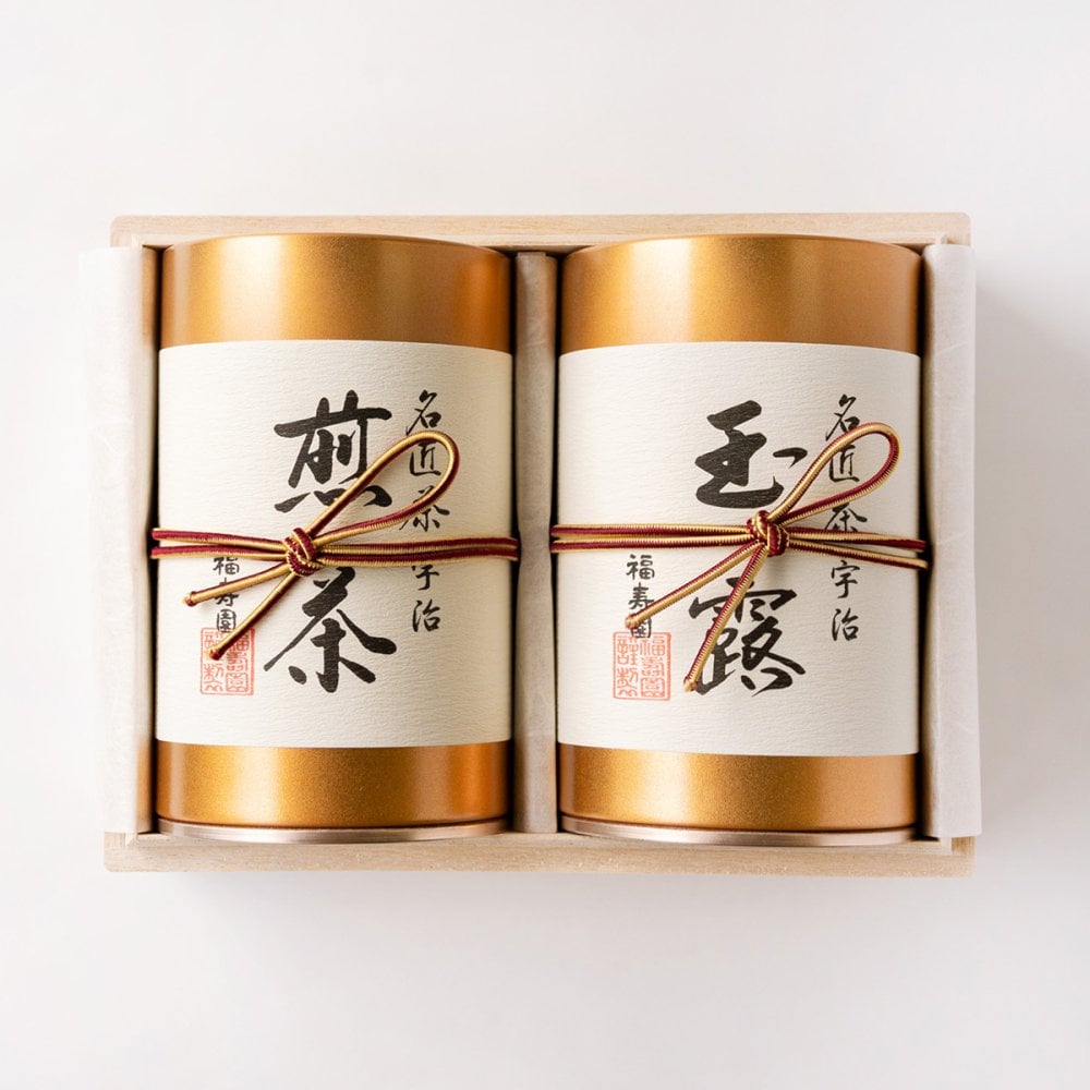 【福寿園】名匠茶詰合せ FM-100【無料ラッピング】【熨斗対応可】日本茶　宇治茶　敬老の日　プレゼント