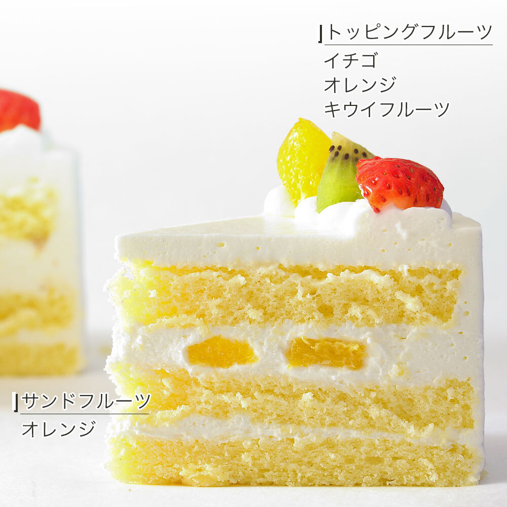 クリスマス 2026 予約 Xmas 人気 かわいい クリスマスケーキ フルーツ生クリームケーキ 5号 4～6名様用 冷凍
