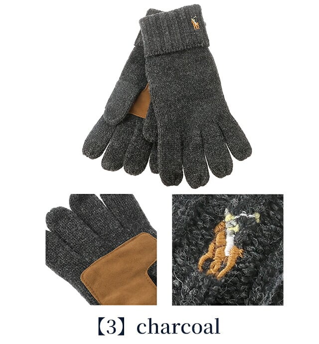 2026 最新 ポロ ラルフローレン 手袋 メンズ ブランド POLO RALPH LAUREN スマートフォン対応 ロゴ 無地 PC0494 黒 青 ネイビー グレー 選べるモデル