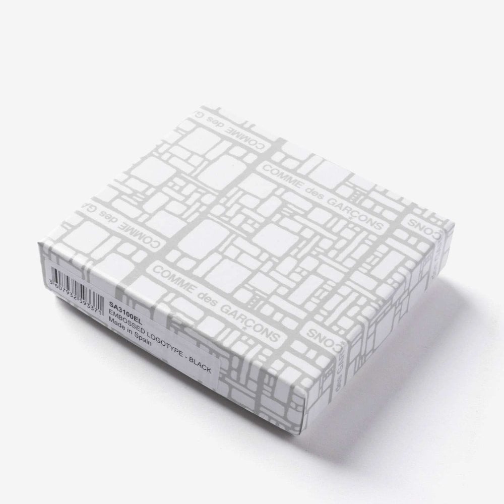 コムデギャルソン COMME DES GARCONS EMBOSSED LOGOTYPE エンボスロゴタイプ HALF ZIP WALLET ハーフジップ ウォレット SA3100EL ミニ財布 L字ファスナー コインケース ユニセックス 財布