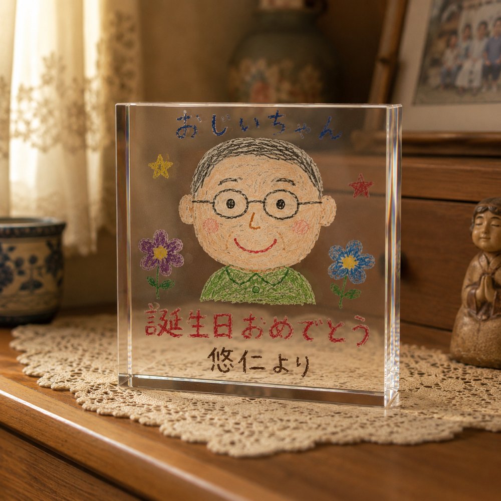 誕生日 ガラスブロック 祖父 記念写真 フォトギフト 写真入り ギフト 写真立て 記念日 写真 両親 名入れ 成長記録 祖父母 フォトブロック オリジナル 家族 金婚式 孫 高級 贈り物 サプライズ 記念品 三世代 親孝行 オーダーメイド リビング 思い出 母の日 プレゼント 銀婚式 置き物 感謝 写真プレート 結婚記念日 敬老の日 名入れギフト フォトキューブ おしゃれ ディスプレイ【c01】