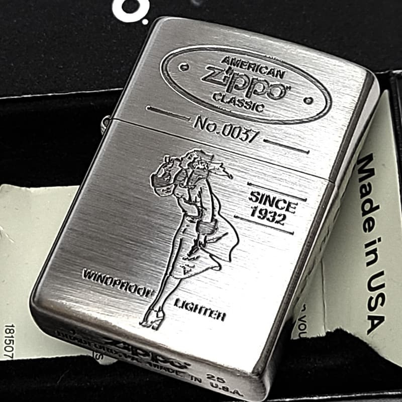 ZIPPO ライター ウィンディ 限定 ジッポ Windy ニッケル古美 おしゃれ アンティーク クラシック シリアルナンバー入り 可愛い 銀 メンズ レディース ギフト プレゼント
