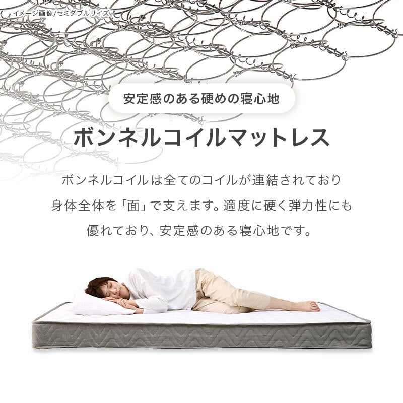 天然木 すのこ 組立簡単 ボンネルコイル マットレス付シングル 床面高56cm ハイタイプ 北欧 ヘッドレス パイン材 通気性 耐久性 コンパクト 床下収納 大容量 スノコ床 頑丈 ワンルーム 一人暮らし マットレスセット 圧縮ロールタイプ 新生活