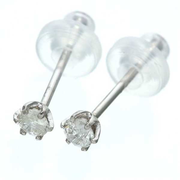 ダイヤモンドピアス プラチナ 0.1ct 一粒 ダイヤ レディース シンプル 定番 普段使い オフィス フォーマル アクセサリー ジュエリー 誕生石 ギフト プレゼント