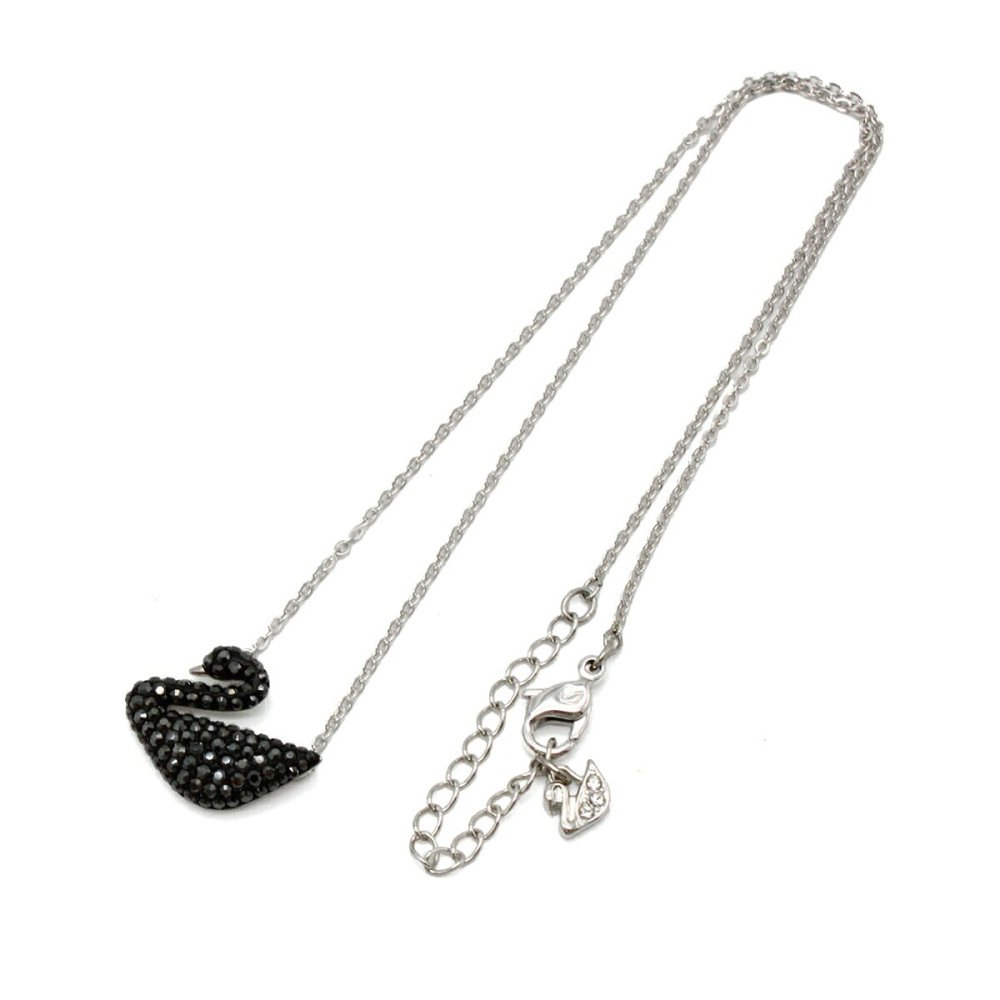 スワロフスキー SWAROVSKI ネックレス ペンダント アクセサリー 5347329 アイコニック スワン ICONIC SWAN シルバー+ブラッククリスタル