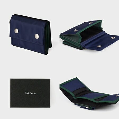 【無料ラッピング】 ポールスミス Paul Smith 財布 折財布 PSナイロンユーティリティ 3つ折り財布 軽量 ブランド 正規品 新品 ギフト プレゼント 人気 おすすめ 誕生日 記念日 クリスマス 送料無料 psm522772