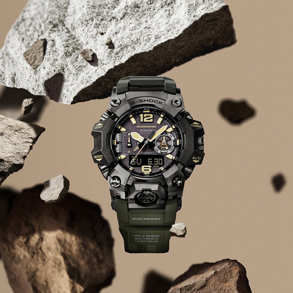 G-SHOCK ジーショック 電波 ソーラー 電波時計 カシオ Gショック CASIO マッドマスター MUDMASTER アナデジ 腕時計 MASTER OF G GWG-B1000-1A3JF【2026 新作】