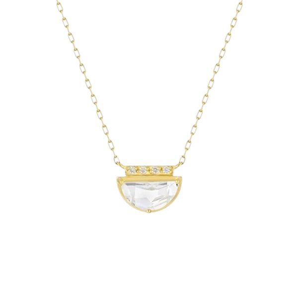 【無料ラッピング】  ヨンドシー 4℃ Spring Collection K10イエローゴールド ネックレス ホワイトトパーズ ブランド 正規品 新品 ギフト プレゼント 人気 おすすめ 誕生日 クリスマス 送料無料