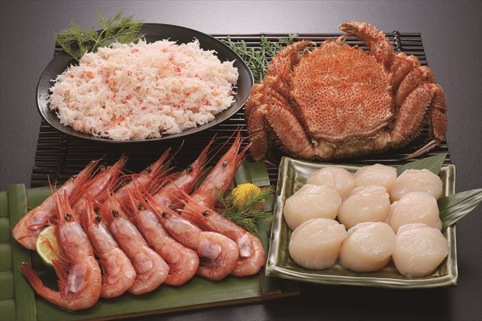 送料無料 北海道産地直送 カネコメ田中水産 毛がに・甘えび・ほたて・おおずわいがにほぐし身セット  ※ご注文後約7～10日前後での発送となります。沖縄・離島へは別途配送料が発生いたします お取り寄せグルメ スイーツ
