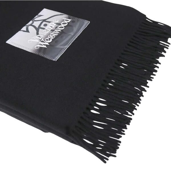 ヴィヴィアンウエストウッド VIVIENNE WESTWOOD マフラー NURIA STOLE 8103013J-W010X-N401-BLACK ユニセックス BLACK ブラック