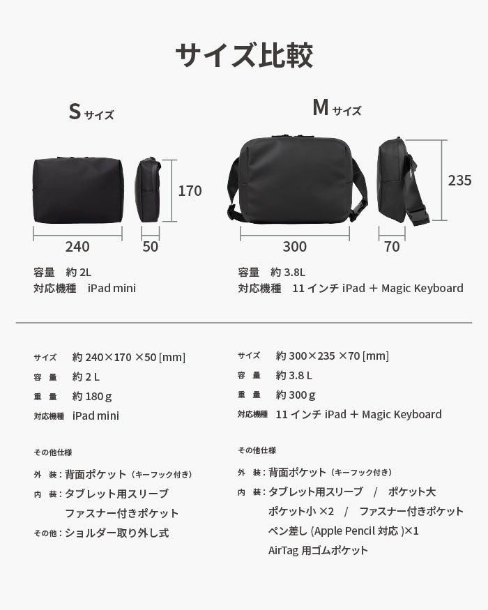 TOFT SLING（タフトスリング） スリングバッグ ボディバッグ iPad ガジェット メンズバッグ 収納 小物ポーチ 除菌シート収納 ポーチ メンズ 小物 ガジェット 衛生用品 送料無料 新生活 ギフト プレゼント プチギフト