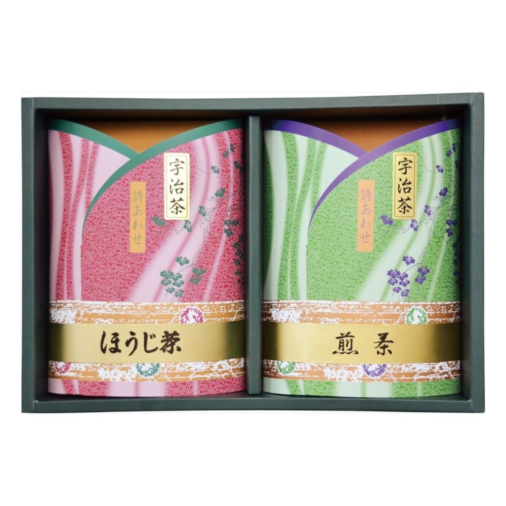 京都 仲井芳東園 宇治銘茶 詰め合わせ ギフトセット 2種 計2個入 宇治茶 セット 日本茶 煎茶 京都産 茶葉【北海道・沖縄県・離島 配送不可】