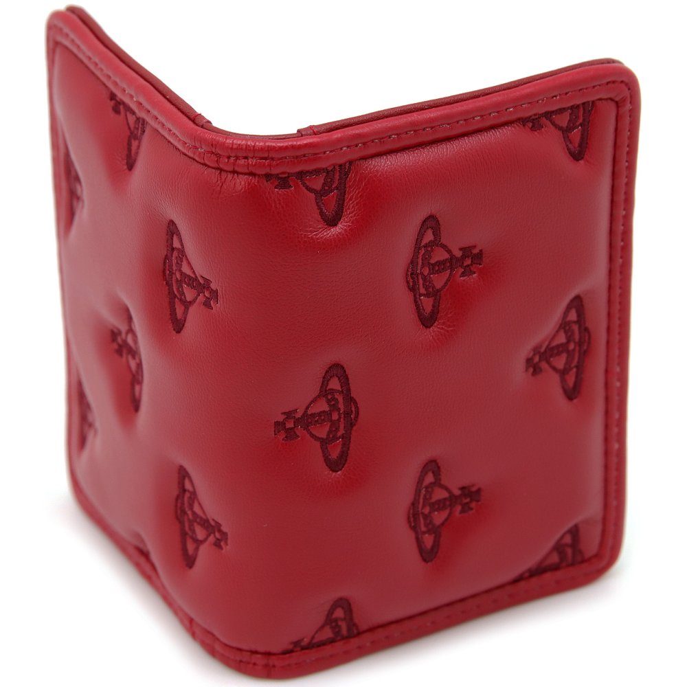 ヴィヴィアンウエストウッド カードケース カードホルダー レディース メンズ 男女兼用 パスケース Vivienne Westwood ヴィヴィアン マルチオーブ型押し レッド VW4299 (54020012W-S002K-H201) 【2026年秋冬モデル】 【ラッピング無料 誕生日 お祝い プレゼント ギフト 贈り物】