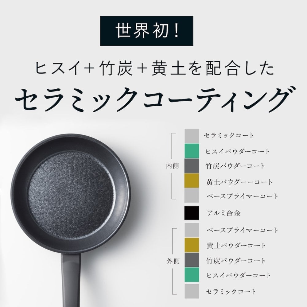 フライパン 20cm ヒスイフライパン ヒスイクォーツコーティング セラミックコーティング IH対応 ガス火対応 オール熱源対応 軽量 ヒスイコーティング 焦げ付きにくい お手入れ簡単 おしゃれ キッチン 調理器具 一人暮らし 新生活