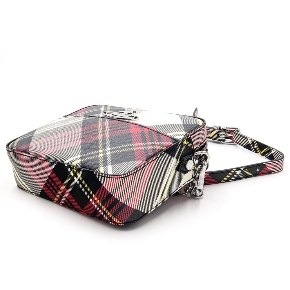 ヴィヴィアンウエストウッド ショルダーバッグ レディース Vivienne Westwood 4304006Y S0012 PF O101 NEW EXHIBITION TARTAN ニューエキシビション タータンチェック カメラバッグ 斜めがけ マルチカラー