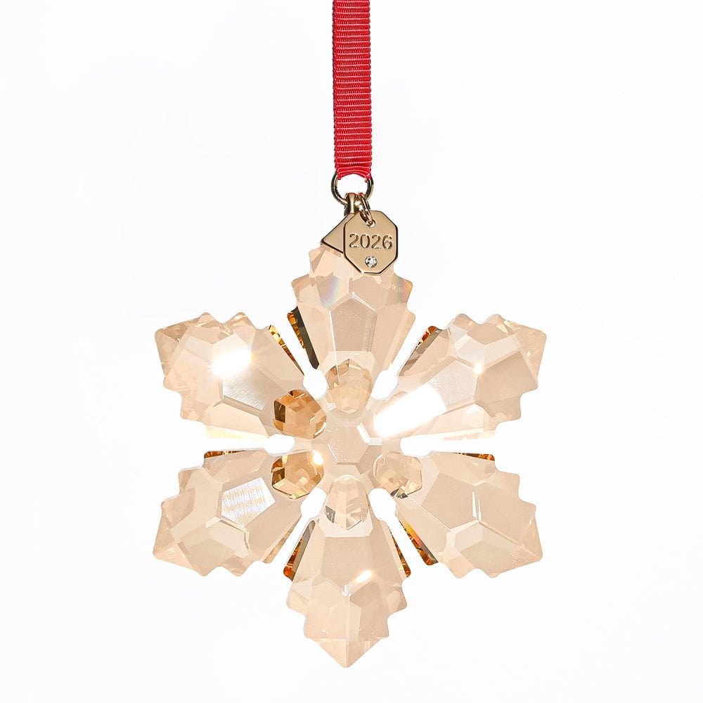 スワロフスキー SWAROVSKI オーナメント Annual Edition Festive スノーフレーク クリスマスオーナメント ゴールド 5729037 インテリア オブジェ 置物 母の日 即日発送【スペシャルラッピング660円(別売り)】 成人祝い