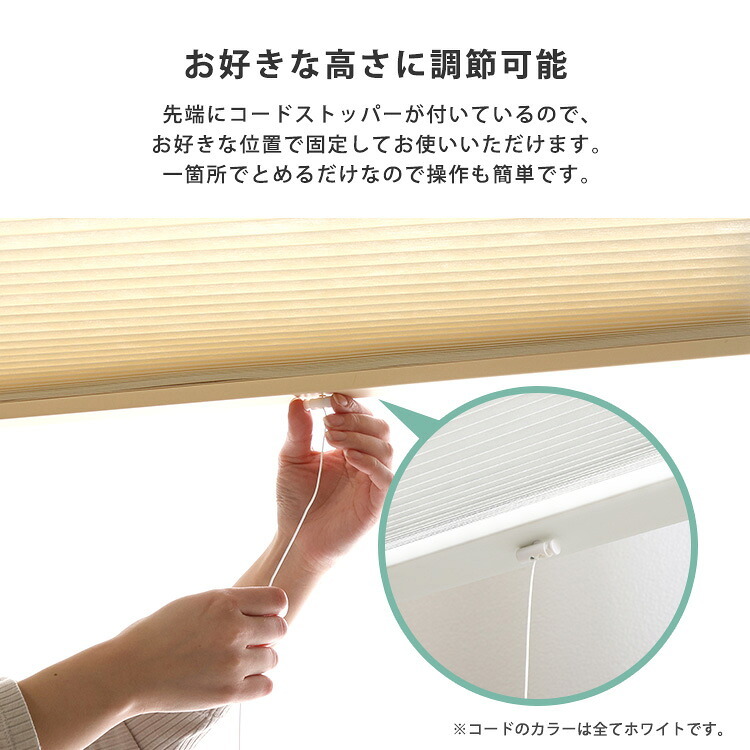 ハニカムシェード つっぱり 突っ張り ハニカムスクリーン 上下開閉 遮 フリーカット 賃貸OK 断熱スクリーン 取付簡単 遮熱 断熱 洋室 和室 西日対策 寒さ対策 仕間切り 58×110cm 採光タイプ
