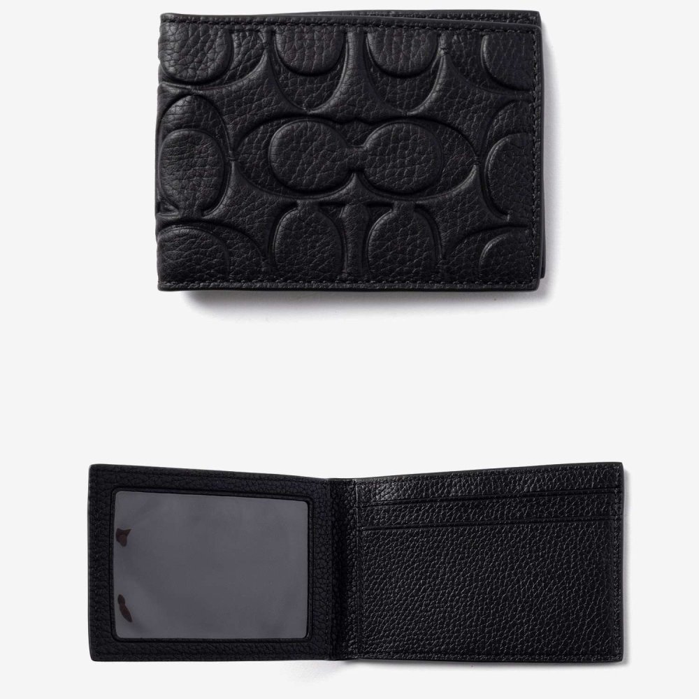 コーチ COACH 3-IN-1 WALLET C1231 シグネチャー 二つ折り財布 メンズ 財布