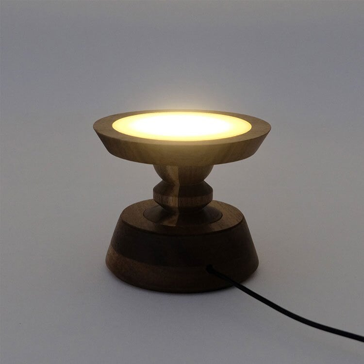 置くものを引き立てる ライトアップ スタンド 送料無料 108579 台座 間接照明 照明 LED ライトスタンド 木製 ウッド ディスプレイ インテリア キャンドル  雑貨 ギフト