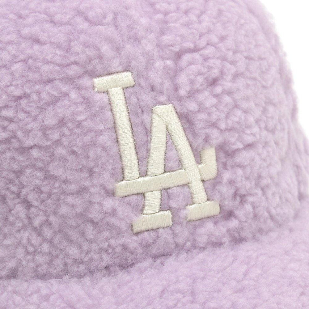 エムエルビーコリア MLB Korea ボア/フリース キャップ 帽子 ロサンゼルス ドジャース 3ACPFDI16 07LDL メンズ レディース ユニセックス ラベンダー 海外正規品
