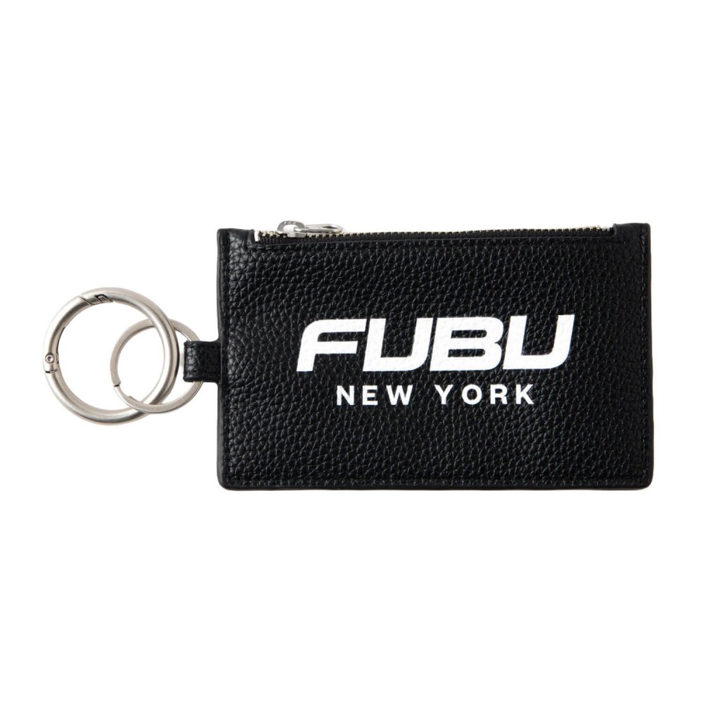 FUBU フブ キーチャーム メンズ レディース fam-62903 キーホルダー コインケース カードケース フラグメントケース 小銭入れ 財布 フェイクレザー ロゴ ストリート ヒップホップ ダンス カジュアル 小物 ギフト プレゼント 2026FW Karlas