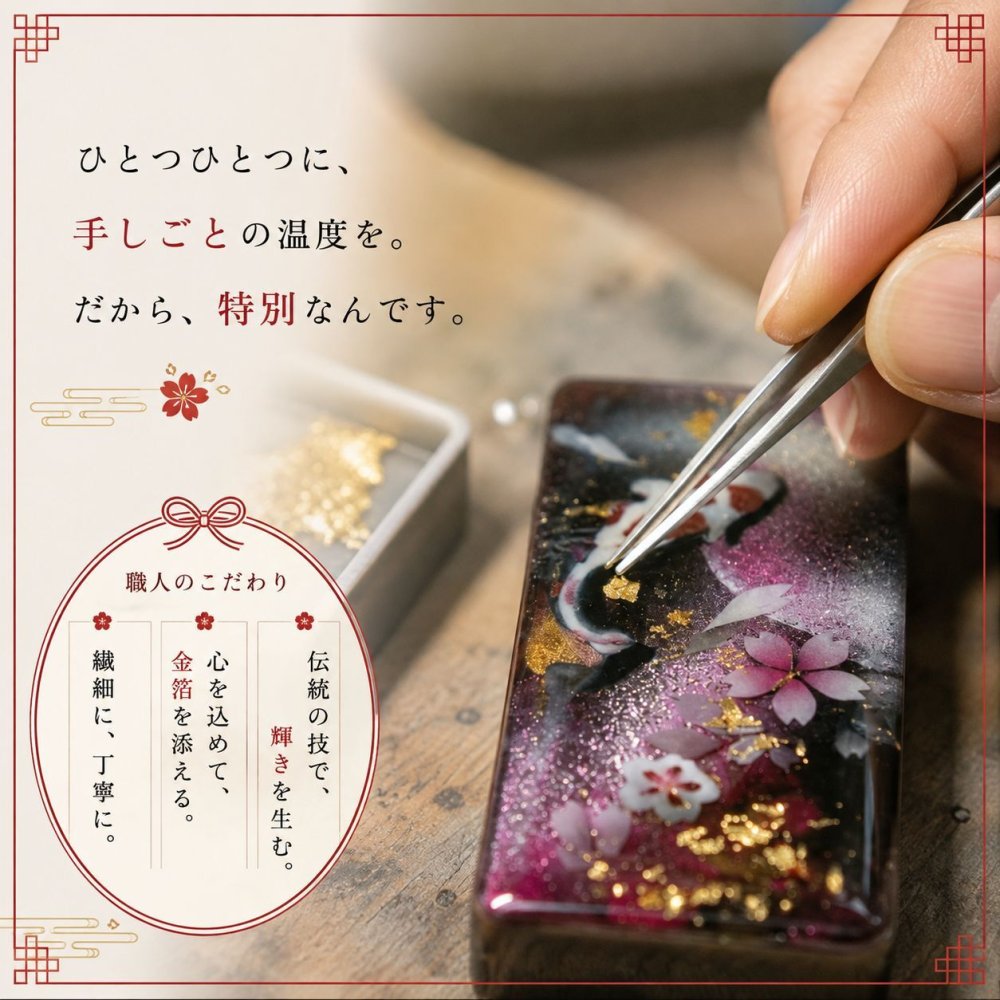 職人の手作り！和柄ペアFRISKケース「阿」フリスク タブレット ミント 名入れ 職人 手作り ハンドメイド 送料無料 伝統工芸 桜 和モダン 和柄 和風 和雑貨 ギフト プレゼント 贈り物