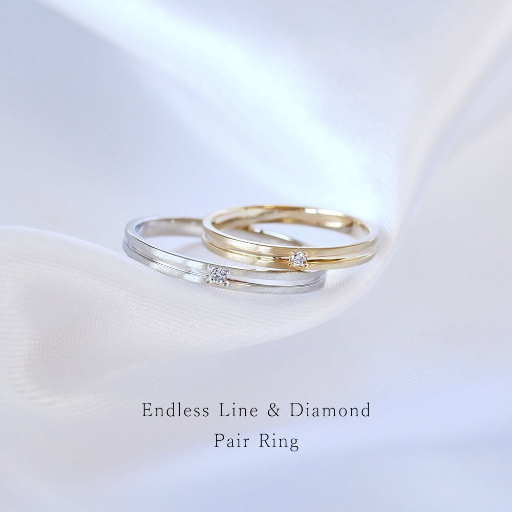 セミオーダー Lovers&Ring ペアリング 最高級 ダイヤモンド 付き 刻印対応 10金 or 18金 or プラチナ K10 K18 指輪 ペア リング お揃い レディース メンズ LSR0602DPK-DWG ギフト 誕生日  彼女 女性 彼氏 男性 妻 夫 プレゼント 指輪 誕生日プレゼント 記念日  結婚指輪 マリッジリング 人気  バースデー  ご褒美ジュエリー 彼女