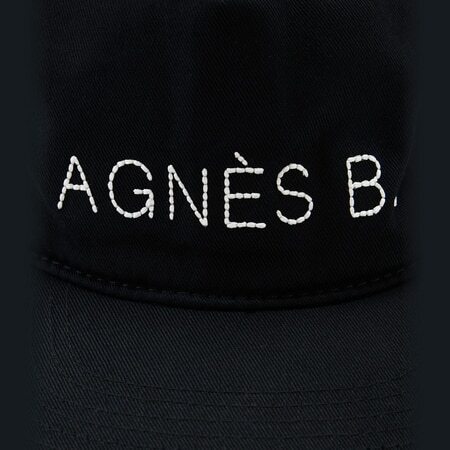 【無料ラッピング】 アニエスベー agnes b キャップ 帽子 メンズ ロゴ 刺繍 Max ブラックブランド 正規品 新品 ギフト プレゼント 人気 おすすめ 誕生日 記念日 クリスマス 送料無料 abb522345
