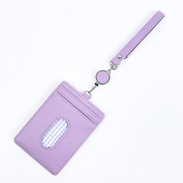 スヌーピー パスケース パープル 定期入れ サガラワッペンチェック SNOOPY